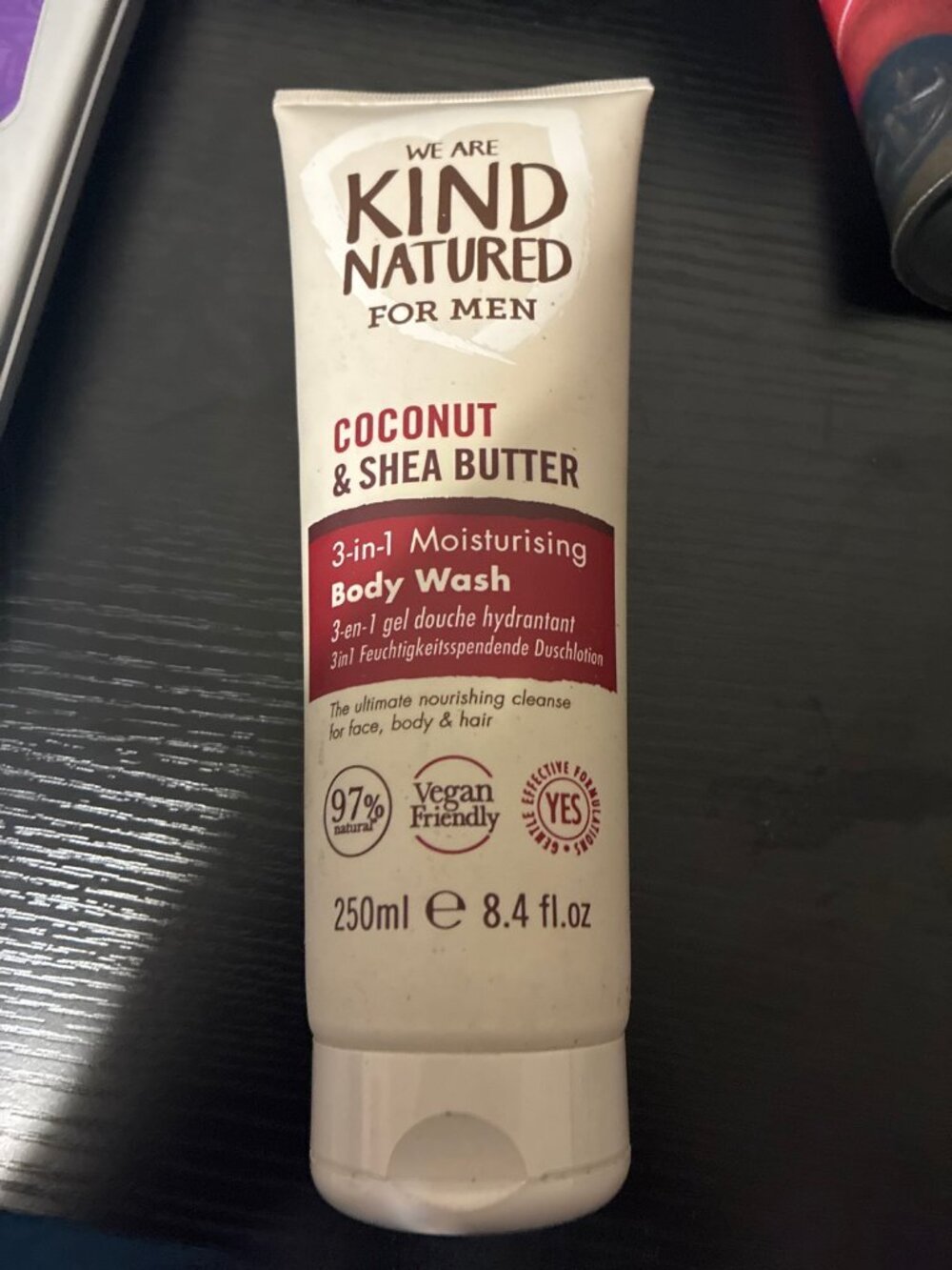 Kind Natured for Men Coconut & Shea Butter 3-in-1 Body Wash 8.4 fl oz - New